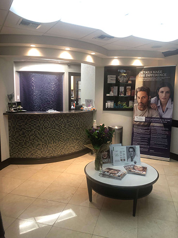 reception area in a Dermatologist Office in West Palm Beach