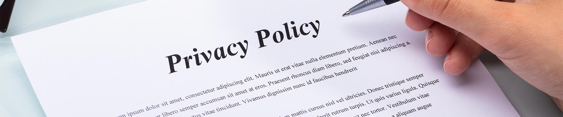 Privacy Policy Banner Image